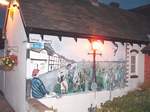 Pub-wall art in Alrewas.